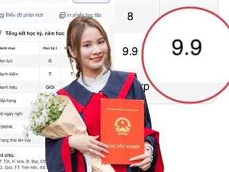 Nữ sinh Hà Nội gây sốt với điểm trung bình học tập cả năm 9.9: Bảng điểm 'full 9 - 10' khiến nhiều phụ huynh 'xin vía' 